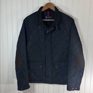 Cremieux Quilted Down Fleece-Lined Jacket in Navy Blue Men’s Size Medium